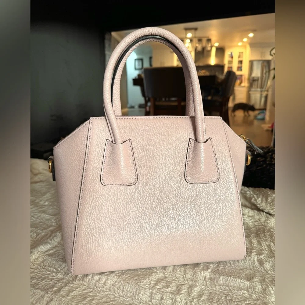 Valentino Lavender Leather Studded Satchel